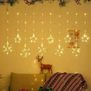 Axyaa Christmas Tree Curtain Lights with Remote - 8 Modes for Home, Party, Garden