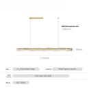 Axyaa Minimalist Long Strip Pendant Light for Full Spectrum Bar Lighting