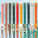 Axyaa Non-Slip Chopsticks Set - Reusable Chinese Tableware Kitchen Gift