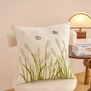 Axyaa Floral Embroidery Pillowcase 45x45: Home Decor Cushion Cover Sofa Headboard
