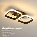 Axyaa Nordic LED Ceiling Light Chandelier, 20W 30W Square Round Lamp for Home Kitchen Living Room