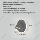 Axyaa LED Reading Wall Lamp USB Charging for Hotel Corridor Bedroom Interiors