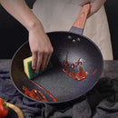 Axyaa 32CM Non-stick Wok Frying Pan Gas Stove Induction Skillet Stone Cookware