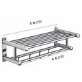 Axyaa Towel Rack Wall Mount Holder Bathroom Accessories Shower Hanger Towel Bar Shelf