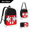 Axyaa Mickey Mouse Kids Backpack Lunch Box Pencil Boxes Set for Preschool School Bag
