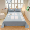 Axyaa Cotton Yarn-Dyed Washed Sheets | Soft & Skin-Friendly Single-Piece Solid Color Sheets