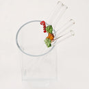 Axyaa Glass Straws Set with Brush for Smoothies Tea Juice Bar