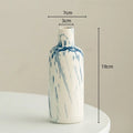 Axyaa Irregular Ink Graffiti Ceramic Vase for Home Decoration and Flower Arrangement