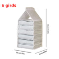 Axyaa Hanging Closet Organizer Shelves for Pants Socks Underwear - Space-Saving Storage Solution