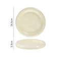 Axyaa Solid Color Donuts Ceramic Steak Plate, Dessert, Salad, Sushi Restaurant Display Tableware