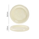 Axyaa Solid Color Donuts Ceramic Steak Plate, Dessert, Salad, Sushi Restaurant Display Tableware