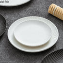 Axyaa Ceramic Steak Plate Set for Molecular Cuisine and Sushi Dish Service