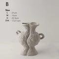 Ceramic White Flower Pot Vases by Axyaa