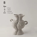 Ceramic White Flower Pot Vases by Axyaa