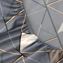 Axyaa Cotton Brushed Print Fitted Sheet Set with Two Pillowcases