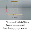 Axyaa Modern LED Ceiling Chandelier for Dining Kitchen Minimalist Home Decor Lighting