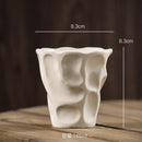 Axyaa Retro Ceramic Pleated Mug for Coffee and Milk Drinking