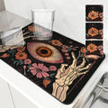 Axyaa Halloween Plants Drying Mat, Non-Slip Absorbent for Kitchen Counter