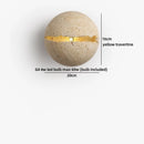 Axyaa Eggshell Stone Ball LED Wall Lamp with Pull Chain Switch