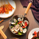 Axyaa Stainless Steel Small Wok Frying Pan for Induction Cooker and Gas Stove