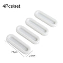 Axyaa Oval Self-adhesive Door Handles, 4Pcs - Non-slip Grip for Doors, Windows, Cabinets