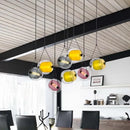 Axyaa Nordic Glass Chandelier LED Pendant Light for Modern Dining Room