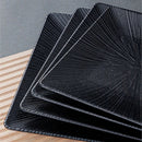 Axyaa Melamine Square Dinner Plate Set - Commercial Grade Western Dishes