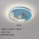 Axyaa Astronaut LED Ceiling Lamp for Kids Room Chandeliers