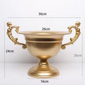 Axyaa French White Wrought Iron Flower Vase for Wedding Banquets & Events