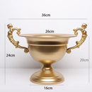 Axyaa French White Wrought Iron Flower Vase for Wedding Banquets & Events