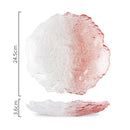 Axyaa Gradient Glass Dessert Plate for Molecular Cuisine and SushiDisplayStyle