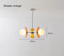 Axyaa Retro Chandelier: Bauhaus Interior Lighting for Living Room, Dining Room, Study
