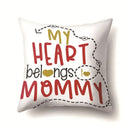 Axyaa Nordic Heart Print Throw Pillow Cover 45x45cm Home Sofa Decor