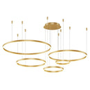 Axyaa Modern Circular Ring LED Ceiling Chandelier for Home Indoor Lighting