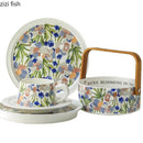 Axya Vintage Floral Ceramic Dining Set