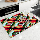 Axyaa Geometric Color Block Absorbent Kitchen Drying Mat