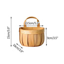 Axyaa Woven Wall Hanging Basket Organizer for Kitchen Tableware and Fruit Storage