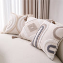 Axyaa Bohemian Tassel Cotton Linen Pillowcases for Sofa, Living Room, Bedside