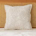 Axyaa Beige Yarn-Dyed Sofa Pillow Cover: 45X45 Headboard Cushion for Stylish Living Room