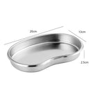 Axyaa Stainless Steel Food Storage Tray with Handle - Silver/Gold Pan BBQ Sushi Dish