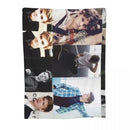 Axyaa Thomas Brodie-Sangster Collage Throw Blanket for Sofas