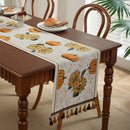 Axyaa Halloween Theme Table Runner with Tassels for Home Decor