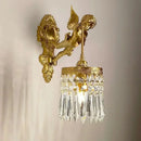 Luxurious European Crystal Brass Wall Lamp by Axya - LED Angel Wings Wall Lights