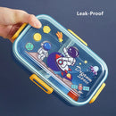 Axyaa Cartoon Lunch Box Spoon Leak-Proof Bento Box Kids Food Container