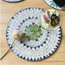 Axyaa Seashell Tray: Japanese-Inspired Round Storage Plate for Stylish Home Organization