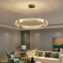 Axyaa Luxury Crystal Ceiling Pendant Chandelier for Elegant Room Decor