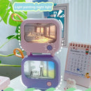 Axyaa TV Painting Night Light: Cute LED Table Lamp for Kids' Room Decor & Learning