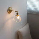 Axyaa Clear Shell Glass LED Wall Sconce Up Down Light France Europe Copper
