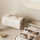 Axyaa Detachable Partitioned Makeup Bag with Waterproof Design