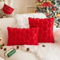 Axyaa Plush Christmas Pillow Cover for Home Decor